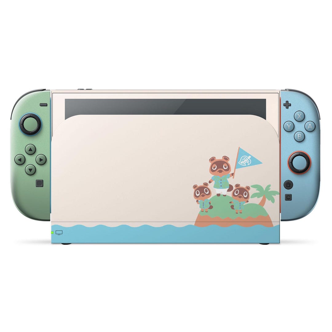 Animal Crossing New Horizon Nintendo Switch Skin, Cute Tom Nook Switch  Skin, OLED Cover Console Joycons Vinyl Wrap, 3M Wrap Decal Gift