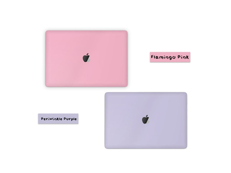 Pastell Serie MacBook Pro Haut, Signature Pastellfarben Baby Rosa, Blau, Lila MacBook Air Cover Wrap Abziehbild MacBook 16 15 14 13 M2 M3 Bild 3