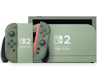 Garden of Eden Nintendo Switch 2 Skin, Dark Green Sage Switch Skin