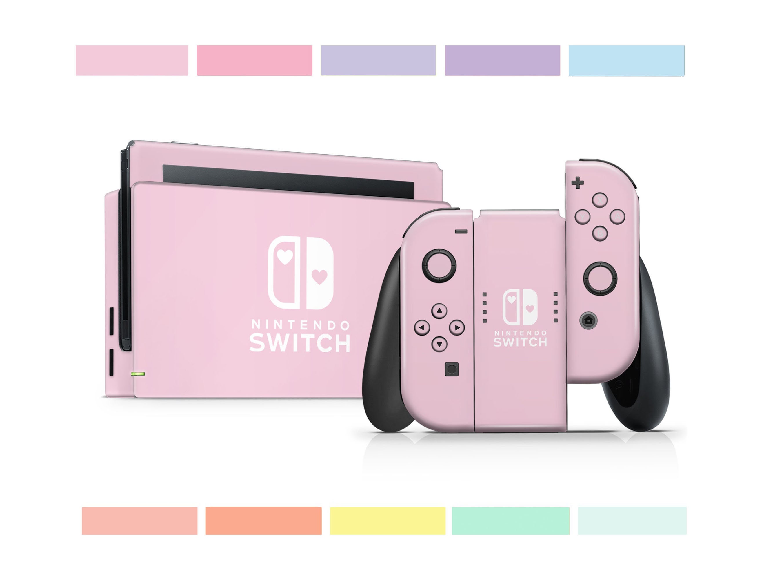 Princess Peach Minimalist Nintendo Switch OLED Skin