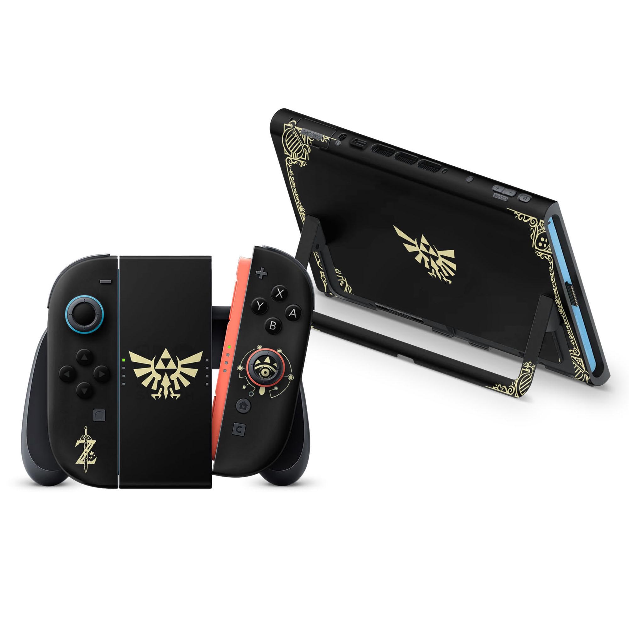 Black Gold Zelda Nintendo Switch 2 Skin, Hyrule Warriors Switch