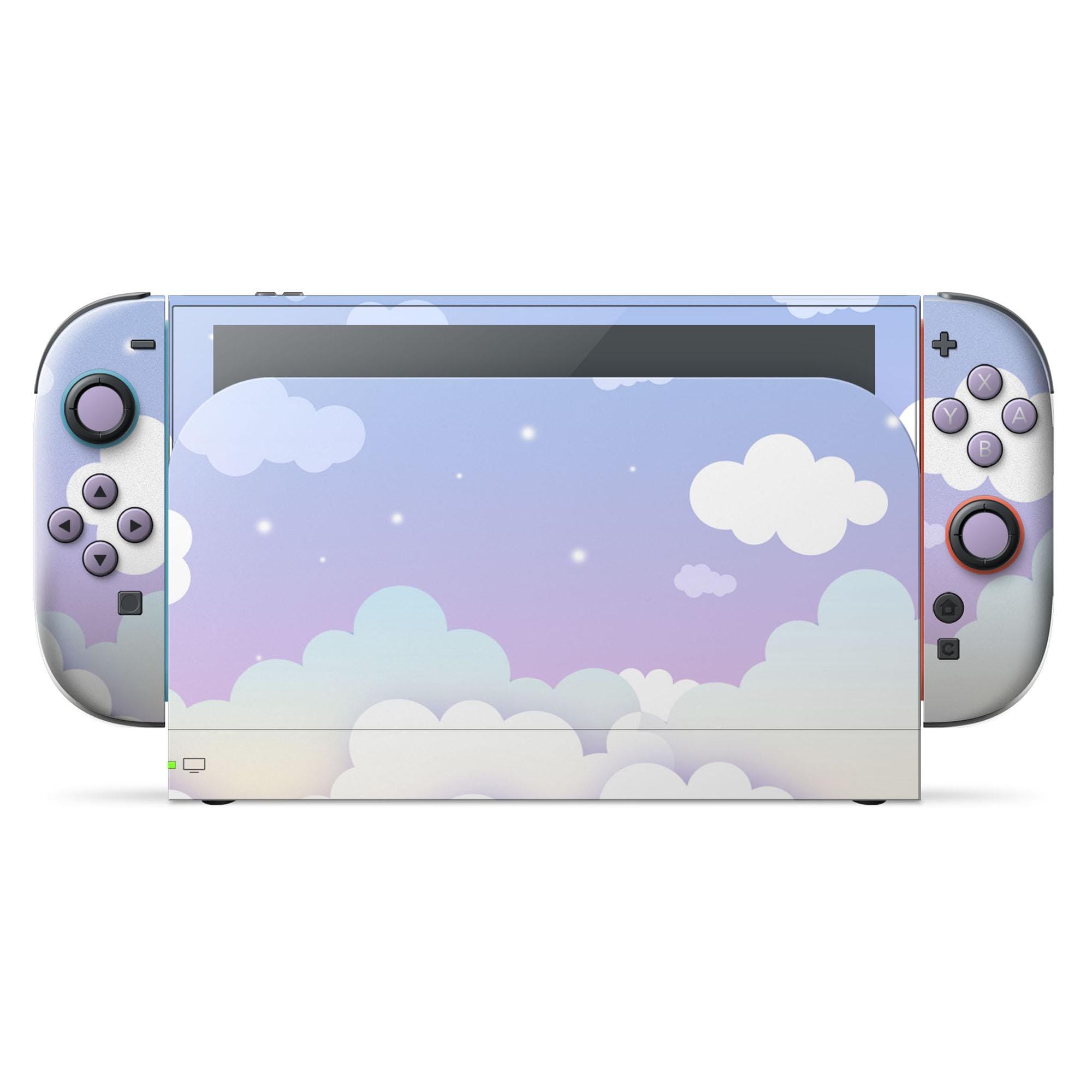 Pretty Nintendo Switch Purple Dreamy Clouds Nintendo Switch 2 Skin, Pretty Sky Clouds Switch ...