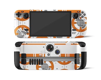 Star Wars BB8 Steam Deck Skin, Robot Sci-fi Classic Orange Gaming Steam Deck OLED Console Cover, Valve Steam Deck Vinyl 3M
