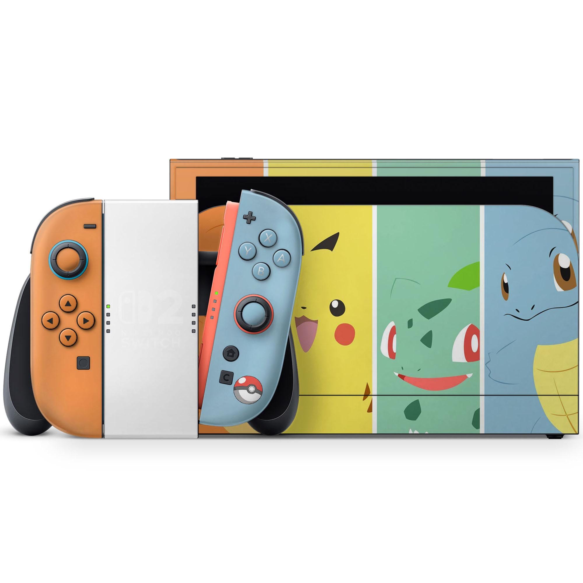 Pokemon Starter Nintendo Switch 2 Skin, Pikachu Charmander
