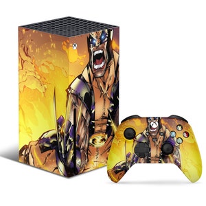 Wolverine Claws Xbox Series X Skin, Cartoon X Men Xbox Series S Skin Decal, Superhero Minimalist Xbox Cover Xbox Controller 3M Vinyl Wrap