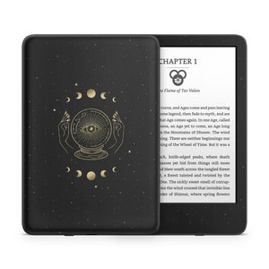 Kristallen bol Alziend oog Tarotkaart Kindle Skin, Ethereal Galaxy Astrology Kindle Paperwhite, e-book sticker wrap eReader 3 m vinyl skin