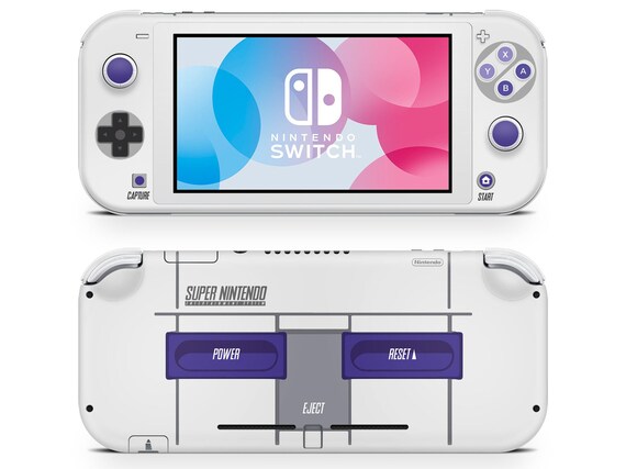 Retro SNES Nintendo Switch Lite Skin, Classic Retro Style Nintendo