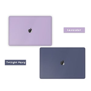 Pastell Serie MacBook Pro Haut, Signature Pastellfarben Baby Rosa, Blau, Lila MacBook Air Cover Wrap Abziehbild MacBook 16 15 14 13 M2 M3 Bild 4