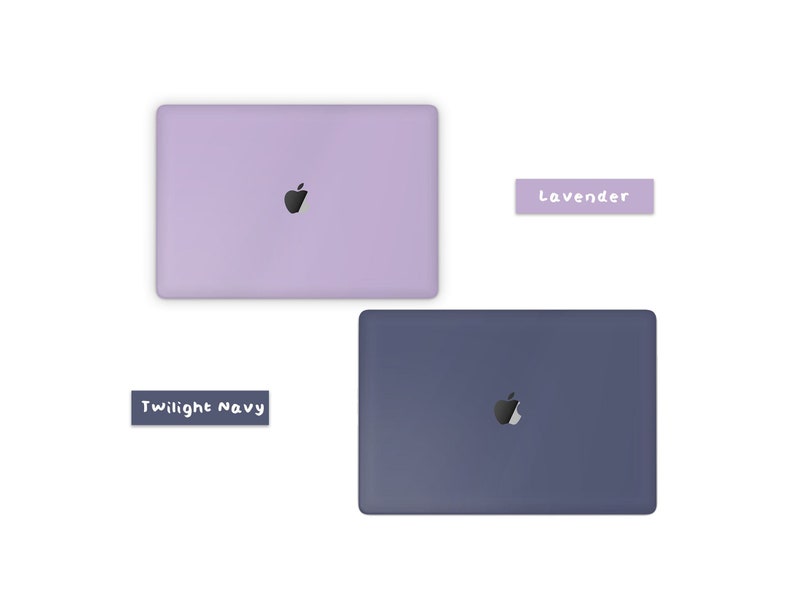 Pastell Serie MacBook Pro Haut, Signature Pastellfarben Baby Rosa, Blau, Lila MacBook Air Cover Wrap Abziehbild MacBook 16 15 14 13 M2 M3 Bild 4