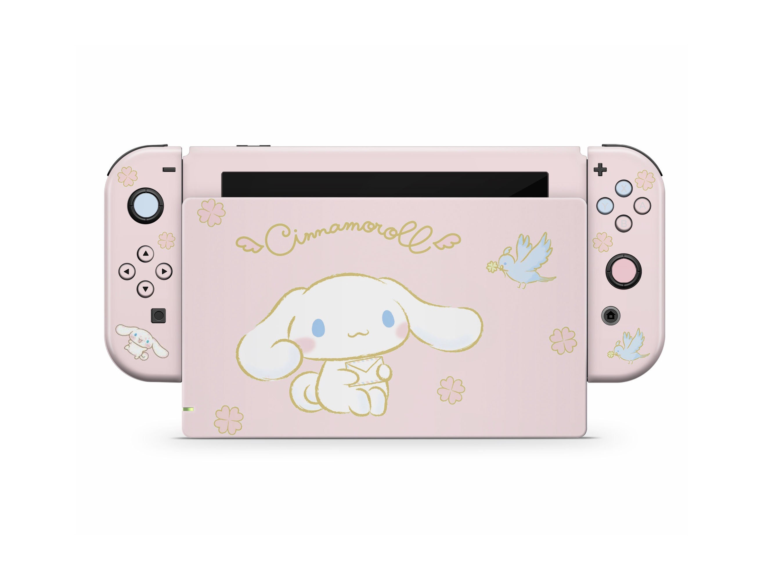Baby Pink Cinnamoroll Nintendo Switch Skin, Pastel Pink