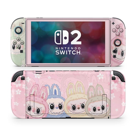 Nintendo Switch labubu Cute Labubu Nintendo Switch 2 Skin, THE MONSTERS Doll Set