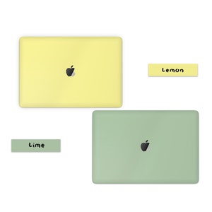 Pastell Serie MacBook Pro Haut, Signature Pastellfarben Baby Rosa, Blau, Lila MacBook Air Cover Wrap Abziehbild MacBook 16 15 14 13 M2 M3 Bild 6