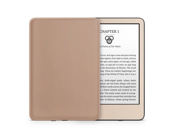 Cappuccino Time Kindle Skin, Cozy Brown Iced Latte Color Blocking, Tri-tone Amazon Kindle Paperwhite Oasis eBook Decal Wrap eReader 3M Vinyl