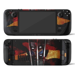 デッドプール & ウルヴァリン スチームデッキ スキン、カートゥーン X メン スチームデッキ OLED カバー、スーパーヒーロー バルブ スチームデッキ 3 M ビニール