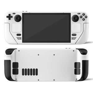 Avalanche White Steam Deck Skin, Solid Matte White Steam Deck OLED Console Cover, Valve Steam Deck Vinyl 3M Skin, Console Cover