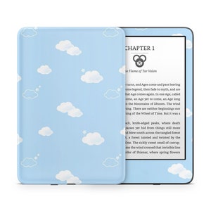 Zoete blauwe lucht Wolken Kindle-skin, wolken zachte pastelkleuren, patroon Amazon Kindle Colorsoft Paperwhite Oasis e-book sticker wrap eReader 3 m vinyl