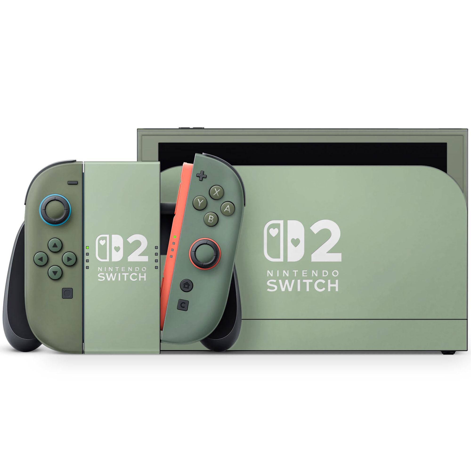 Nintendo Switch Eden Garden of Eden Nintendo Switch 2 Skin, Dark Green Sage Switch Skin