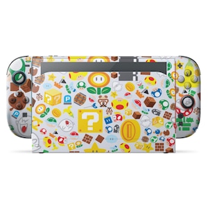 Super Mario Bros Muster Nintendo Switch 2 Skin, Pipe Land Muster Switch Skin OLED Joycons Vinyl Wrap, Nintendo Zubehör, 3 M Cover Wrap