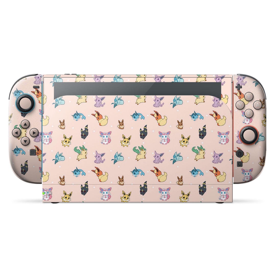 Pokemon Eevee Evolution Nintendo Switch 2 Skin, Sylveon Umbreon Pattern ...