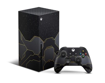 Halo Infinite Xbox Series X Skin, Dark Halo Sci-fi Xbox Series S Skin Decal, Custom Xbox Digital Cover Controller 3M Vinyl Wrap