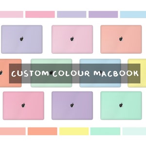 Pastell Serie MacBook Pro Haut, Signature Pastellfarben Baby Rosa, Blau, Lila MacBook Air Cover Wrap Abziehbild MacBook 16 15 14 13 M2 M3 Custom Hex Colour
