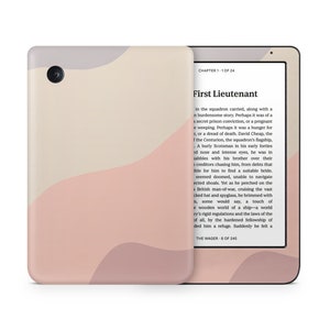 Keramisk ros abstrakt Kobo-skin, pasteller beige ros rosa färgvåg Rakuten Kobo e-bok Clara Libra Nia omslagsdekal e-läsarskin 3 M