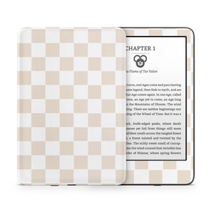 Gebloktbeige Kindle Skin, zacht bruin neutraalbeige, patroon Amazon Kindle-kleurzacht papierwit Oasis e-book sticker wrap eReader 3 m vinyl
