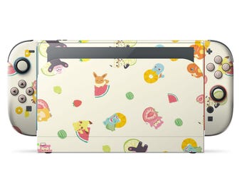 Pink Labubu Nintendo Switch 2 Skin, THE MONSTERS Doll Set