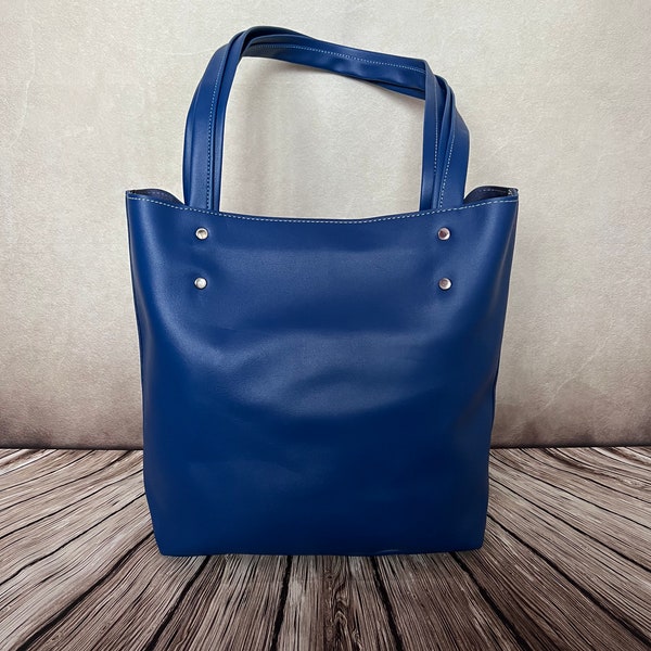 Leder Tote Bag Damen, Echt Leder Shopper, große Ledertasche, nachhaltige Ledertasche, Leder Handtasche, Leder Tote mit Zipper Optionen