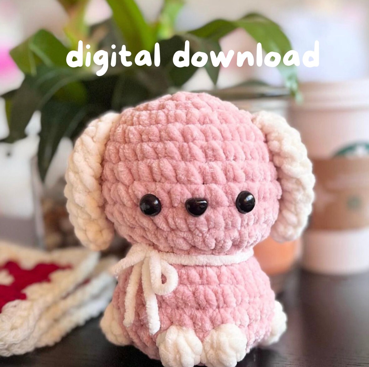 Puppy Crochet Amigurumi PDF Dog No Sew Etsy