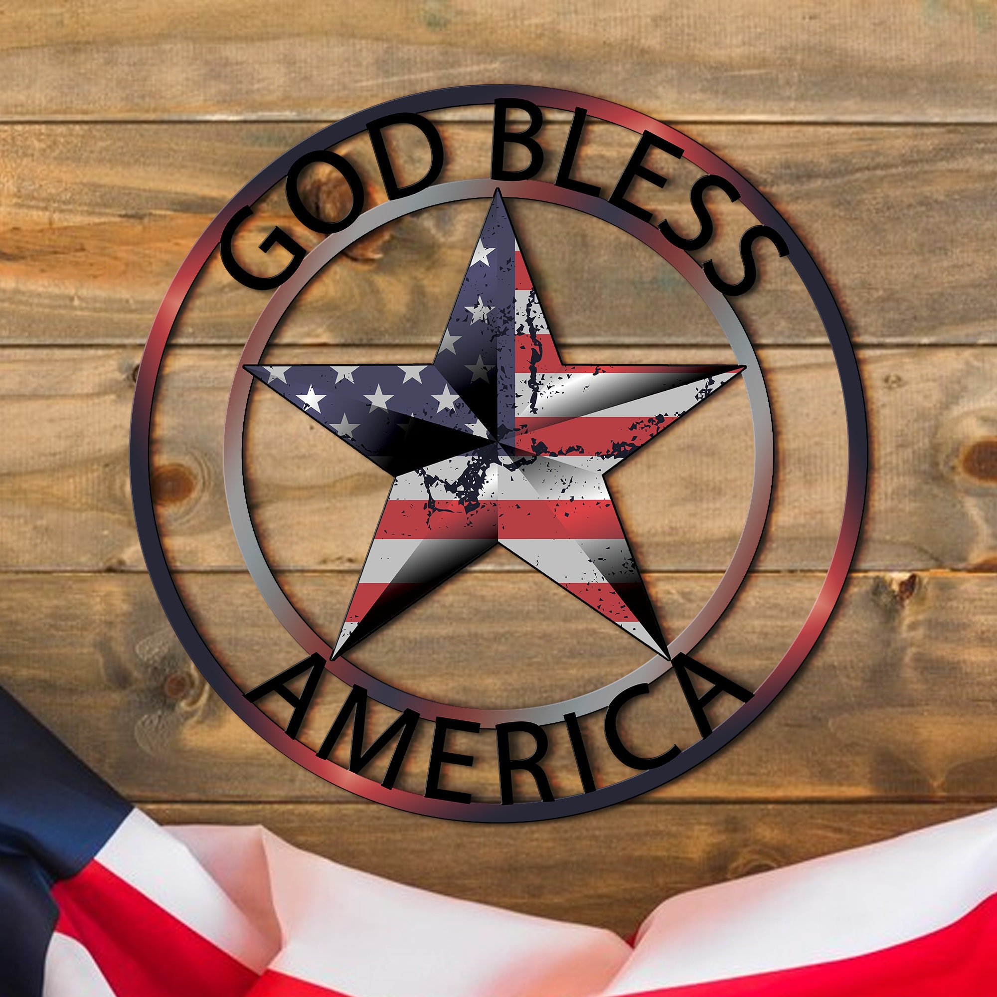 God Bless America Outdoor Sign - Etsy