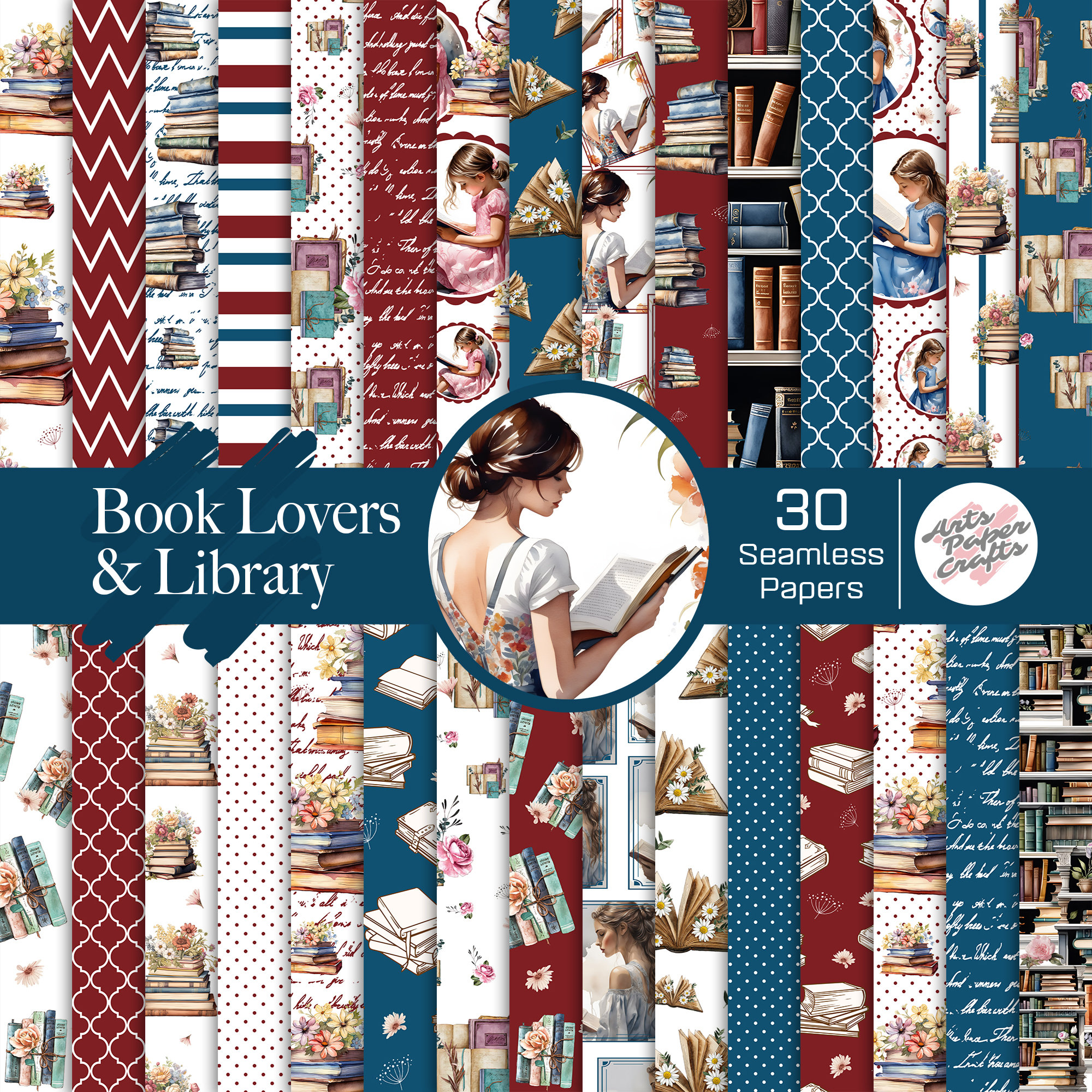 Wrapping Paper for Books, Book Gift Wrap, Librarian Wrapping Paper, Book  Paper, Book Lover, Bookworm, Book Wrapping Paper 