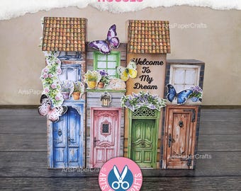 Junk Journal Box, Gift Box, Arts Paper Crafts, Flowers, Storage, Scrapbooking, DIY, Digital Kit, Download, Printable, Ornament, Fussy Cuts