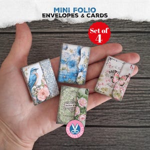 Mini álbum, Rosas, Pájaros, Vintage, Mini álbum, Diario de recortes, Imprimible, Mini libros, Miniatura, Libro, Kit de manualidades, Descarga digital, Regalo