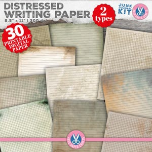 Páginas de assinatura de diário de lixo pautado, textura de papel antigo, grade, vintage, grunge, papéis antigos, para impressão, papel digital, textura desgastada