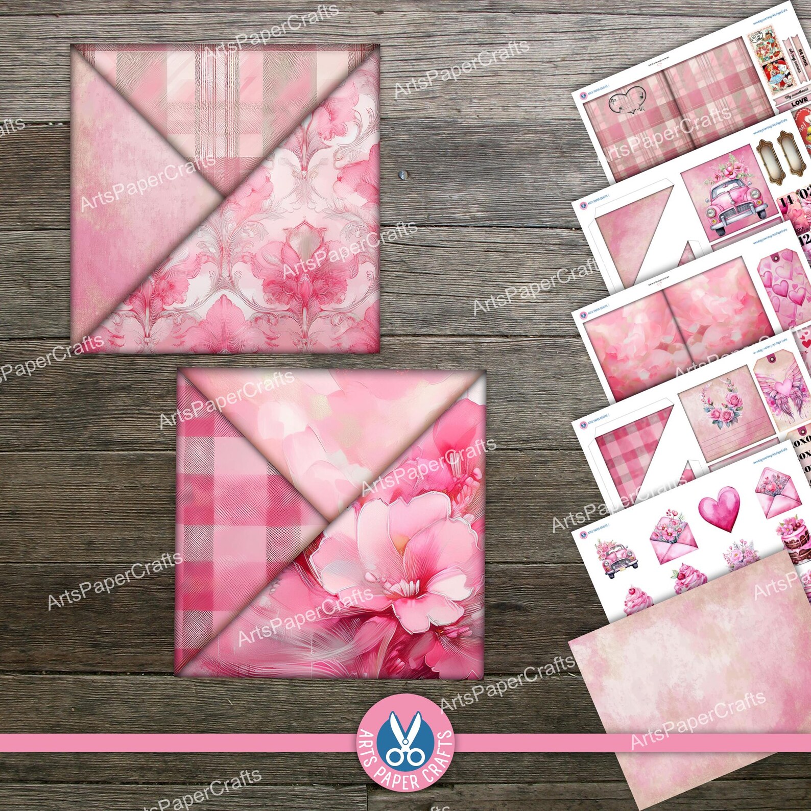 Loaded Tag Insert Valentine's Tags - Pocket Tags Loaded Tag Journal Insert - Floral ...