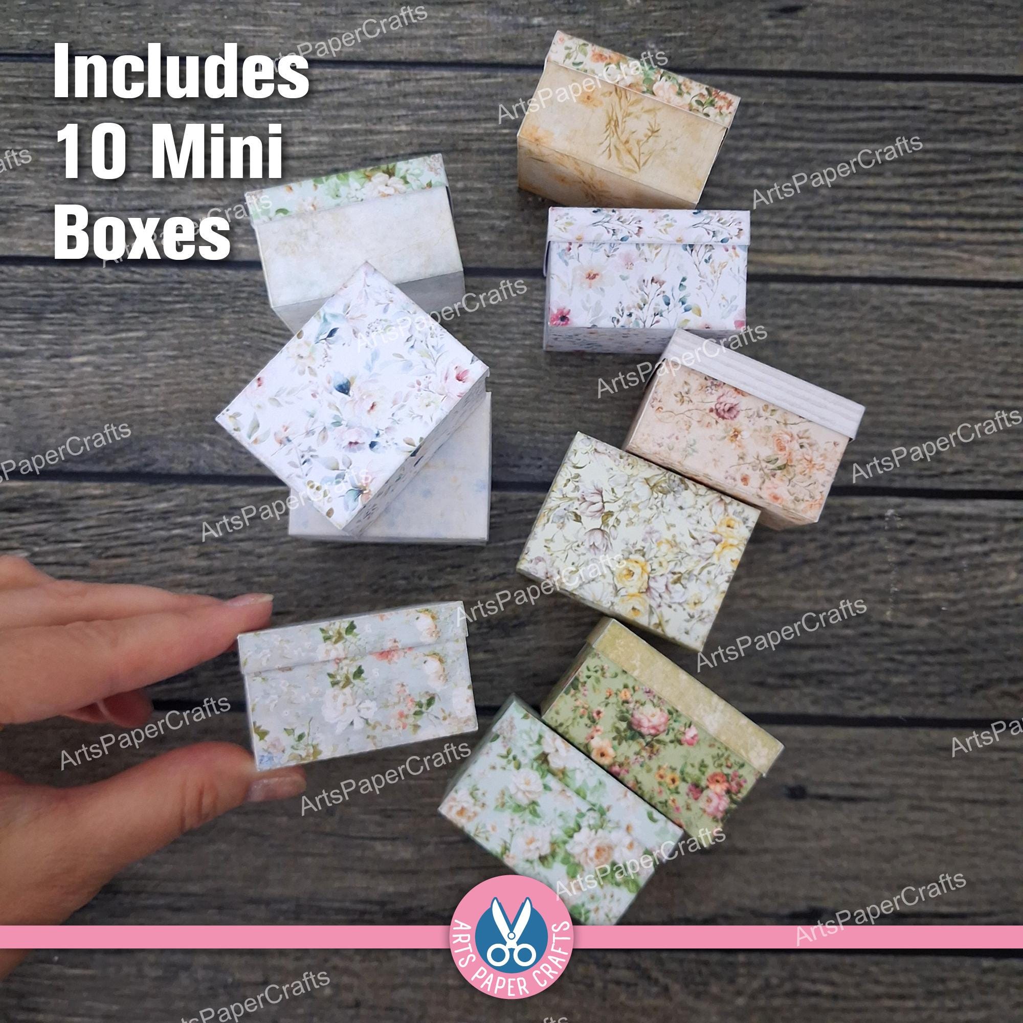 Vintage Floral Mini Box, Book, Ornament, Shabby, Miniature, Junk ...