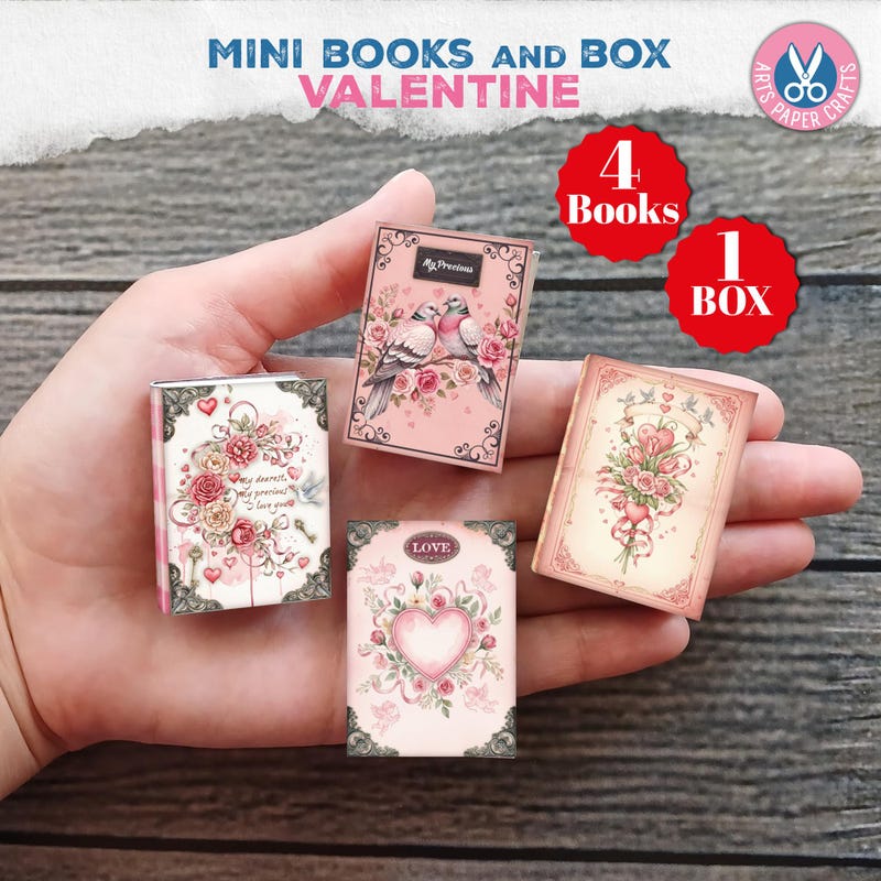 Mini Valentine Cards - Etsy