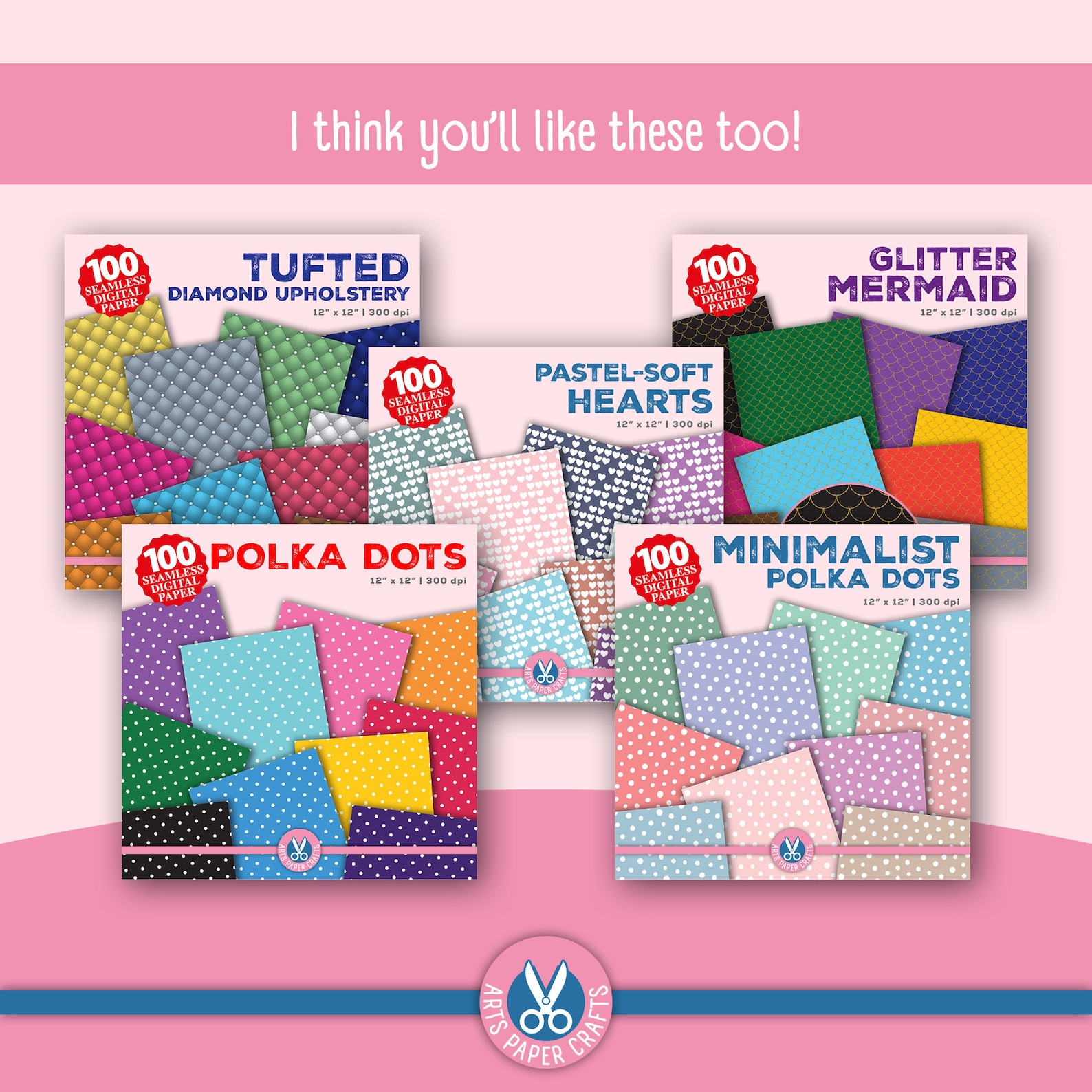 Pastel Color Digital Papers Set - Soft Color Background - Pastel Soft ...