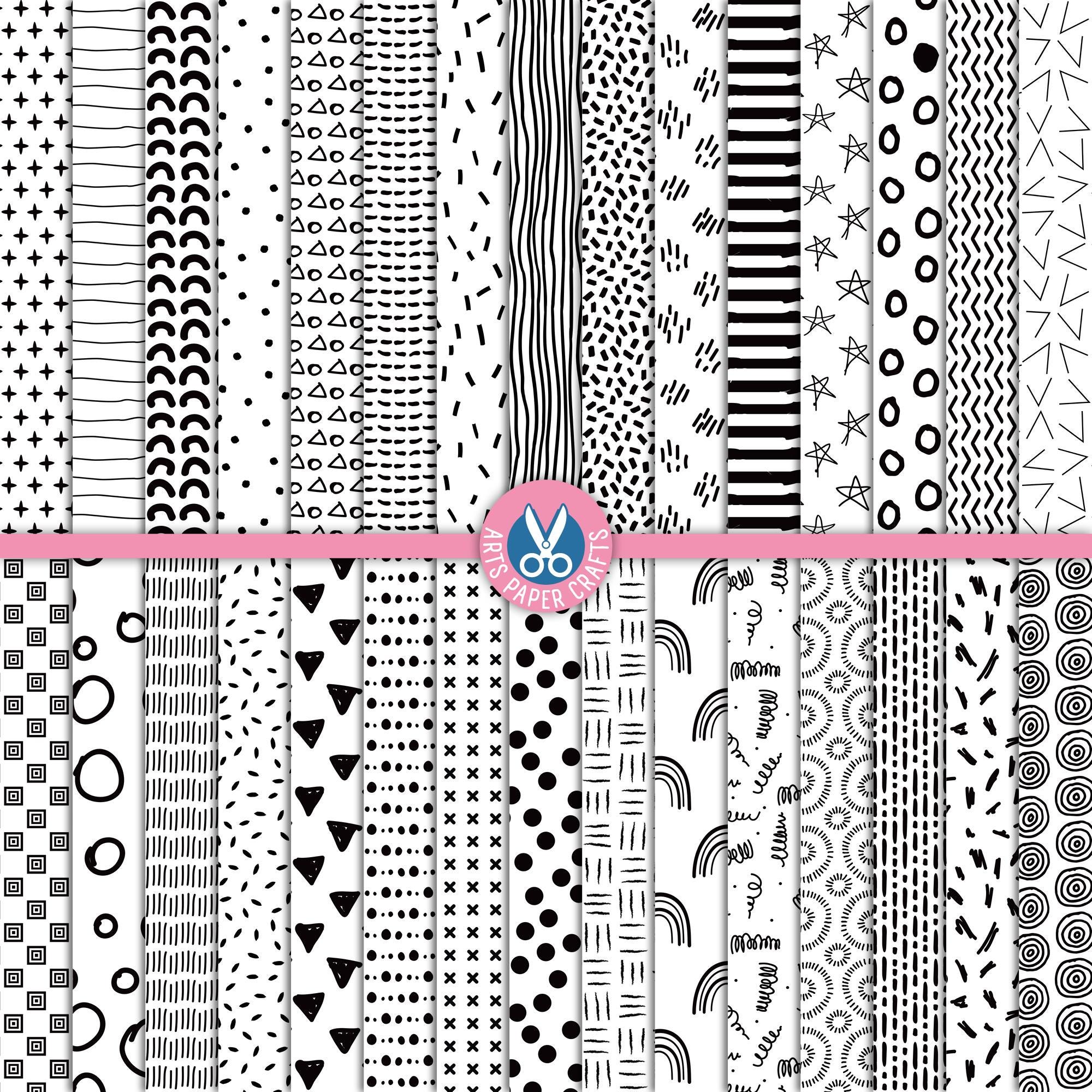 Doodle Digital Papers - Doodle Background - Doodle Seamless Pattern ...