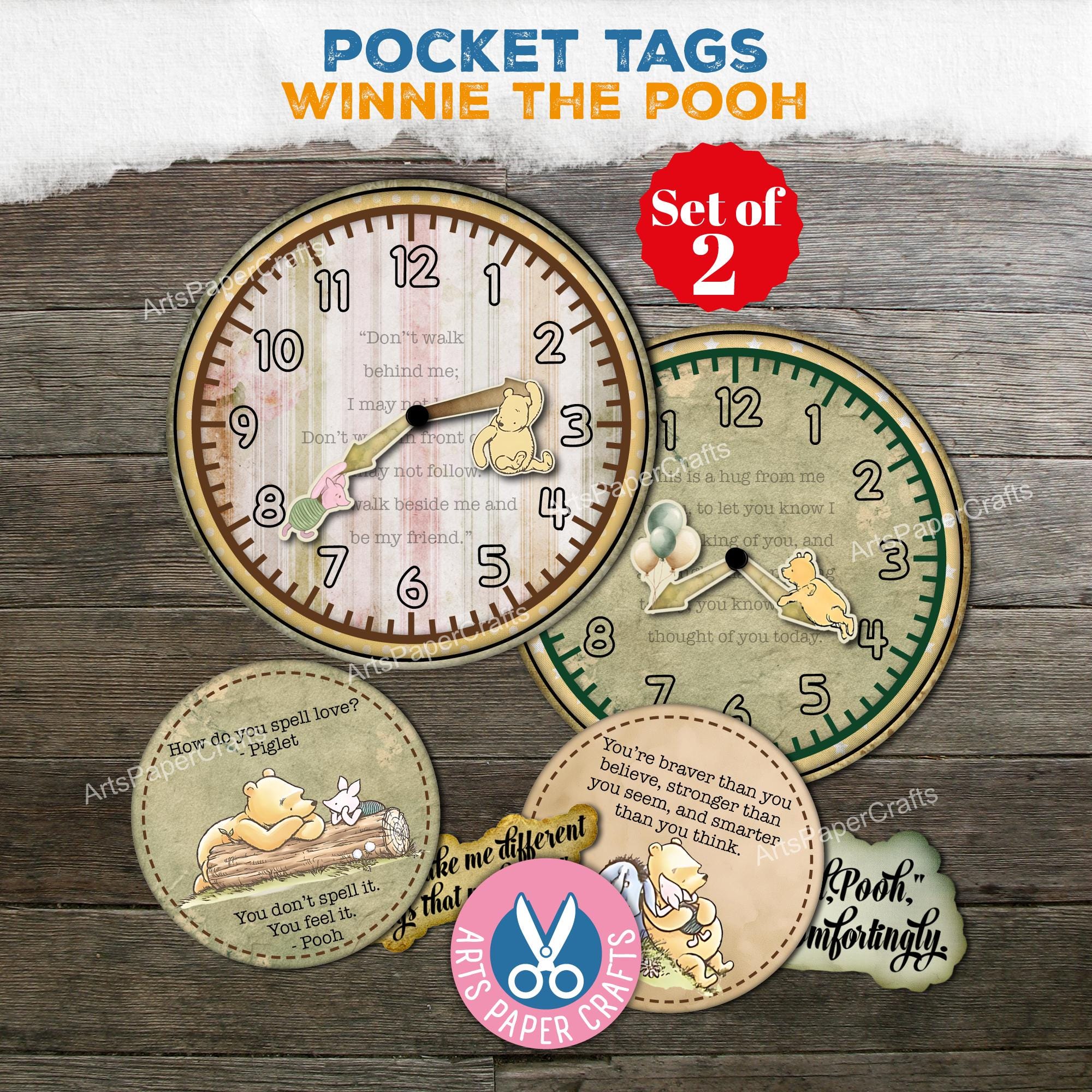 Winnie Pooh Clock - Etsy