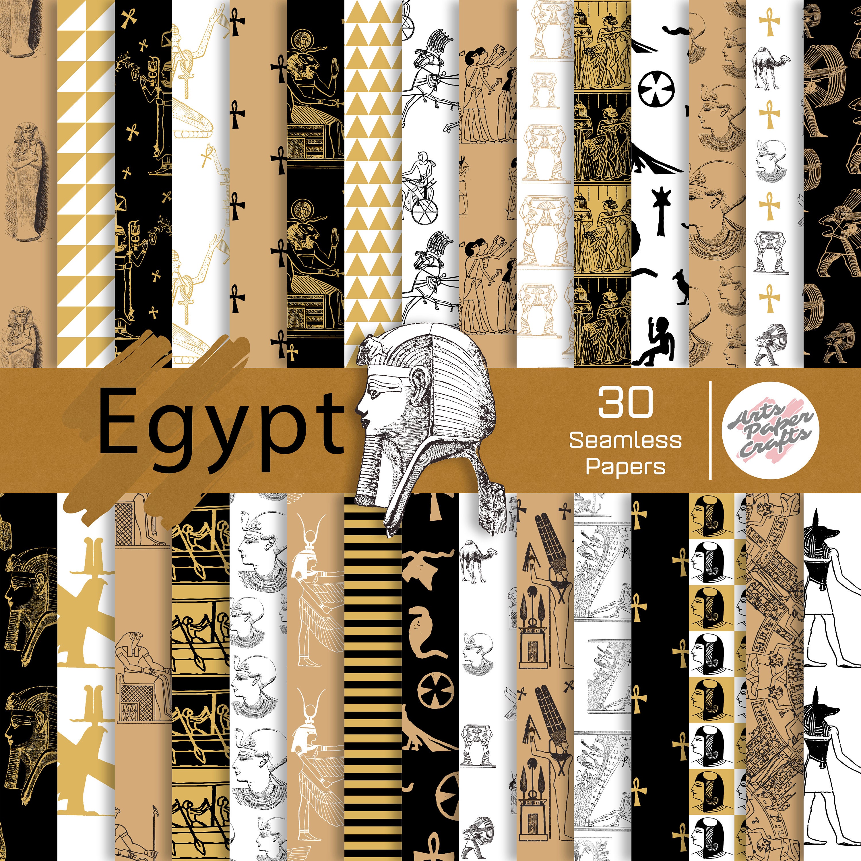 Egyptian God Set 5x7 Mini Sketchbook 