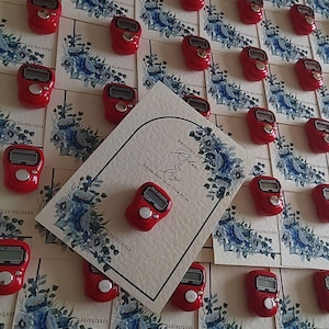 Personalised Tasbeeh Wedding Favours with Digital Counter | Custom Islamic Wedding Gift | Bride & Groom Names + Date