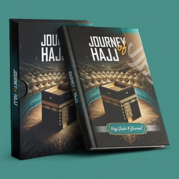 Hajj Guide & Journal with Protective Case - Your Companion for a Sacred Pilgrimage