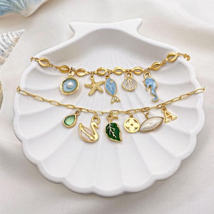 Custom Charm Bracelet, Personalized Charm Bracelet for Women, Design Your Own Jewelry, Choose Your Jewelry, Gift For Her, Mother&#39;s Day Gift