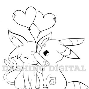 Espeon Umbreon Valentine