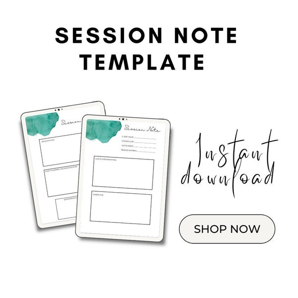 Counselling / Psychology Session Note template