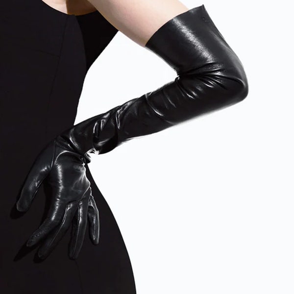 Leather Opera Gloves Etsy