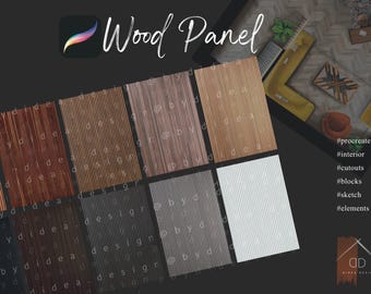 Procreate Panel Bürsten Set: Innendesign (Digitaler Download)