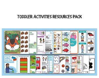 Toddler Kids Activities Resource Pack Digital